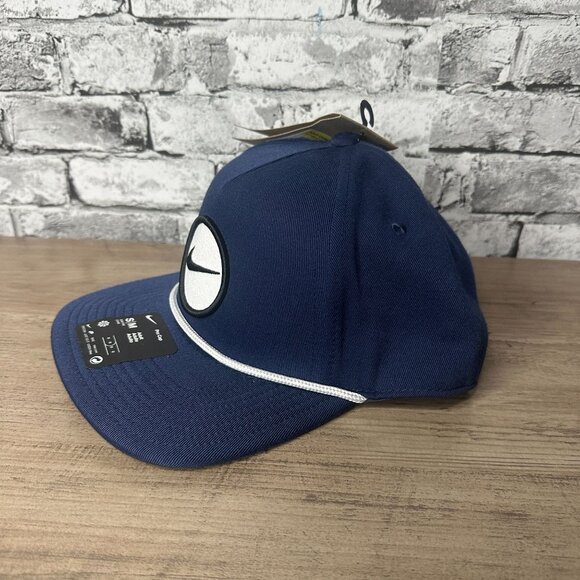 NWT Nike Men's Retro Pro Performance Snapback Hat Size S/M (Navy) HF7482-410 - Picture 2 of 15